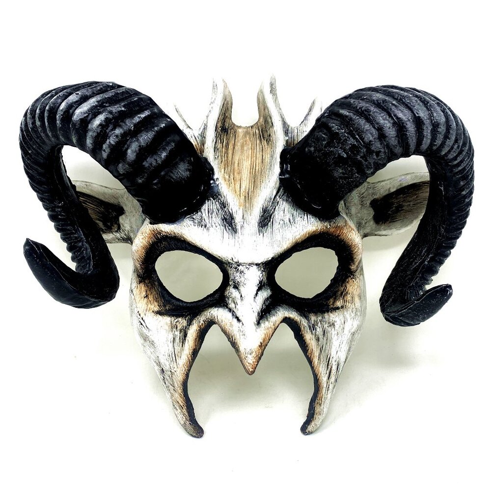Krampus Ram Goat Demon with Horns Devil Halloween Masquerade Masks Party Mask